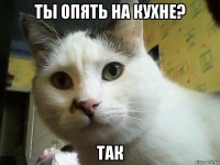 ты опять на кухне? так