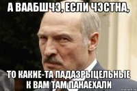 а ваабшчэ, если чэстна, то какие-та падазрыцельные к вам там панаехали