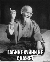  габике хуйни не скажет
