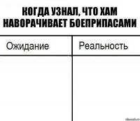 Когда узнал, что ХАМ наворачивает боеприпасами  