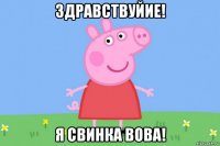 здравствуйие! я свинка вова!