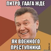 питро, гаага жде як военного преступника