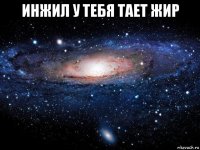 инжил у тебя тает жир 