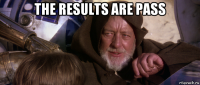 the results are pass 