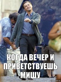 когда вечер и приветствуешь мишу