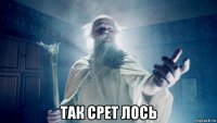  так срет лось