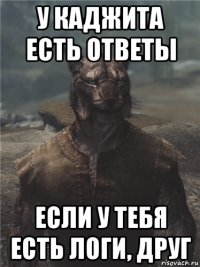 у каджита есть ответы если у тебя есть логи, друг