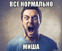 все нормально миша