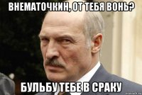 внематочкин, от тебя вонь? бульбу тебе в сраку