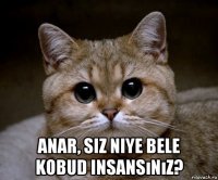  anar, siz niye bele kobud insansınız?