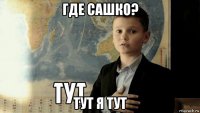 где сашко? тут я тут