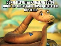 çünki televiziya kanalları bütün günü gic gic attanıb düşen telxekleri gösterir 