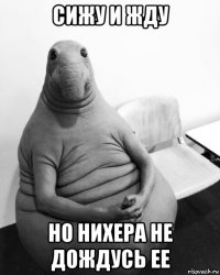 сижу и жду но нихера не дождусь ее