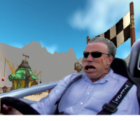 Создать мем Гонщик