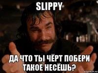 slippy да что ты чёрт побери такое несёшь?