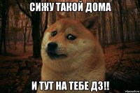 сижу такой дома и тут на тебе дз!!