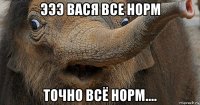 эээ вася все норм точно всё норм....