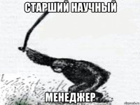 старший научный менеджер