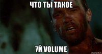 что ты такое 7й volume