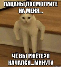 пацаны,посмотрите на меня... чё вы ржёте?я качался...минуту