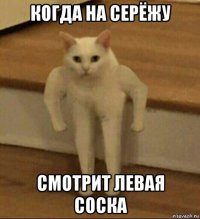 когда на серёжу смотрит левая соска