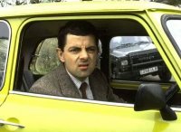 Создать мем Бин в тачке