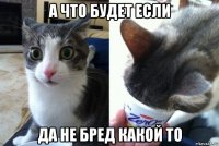 а что будет если да не бред какой то