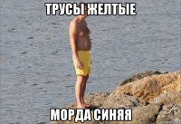 трусы желтые морда синяя