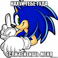 нахуй тебе туда если хейтишь меня