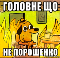 головне що не порошенко