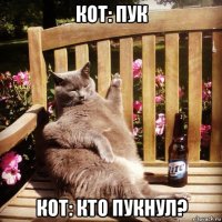 кот: пук кот: кто пукнул?