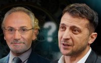 Создать мем Шустер и Зеленский
