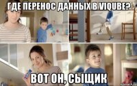 где перенос данных в viqube? вот он, сыщик