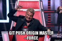  git push origin master --force