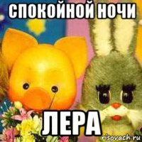 спокойной ночи лера