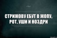 Стрижову ебут в жопу, рот, уши и ноздри