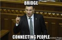 bridge connecting people