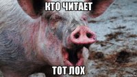 кто читает тот лох