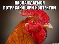 наслаждаемся потрясающирм контентом 
