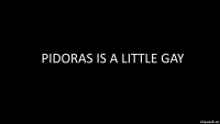 pidoras is a little gay