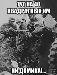 тут на 40 квадратных км ни домика!...