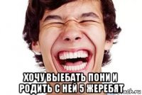  хочу выебать пони и родить с ней 5 жеребят
