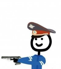 Создать мем Полицейский