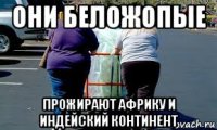 они беложопые прожирают африку и индейский континент