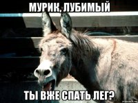 мурик, лубимый ты вже спать лег?