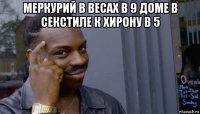 меркурий в весах в 9 доме в секстиле к хирону в 5 