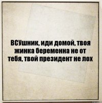 ВСУшник, иди домой, твоя жинка беременна не от тебя, твой президент не лох