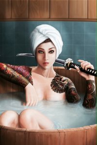 Создать мем Japan girl yakuza