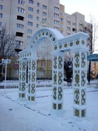 Создать мем Первый снег в Муроме