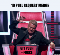 10 pull request merge git push --force